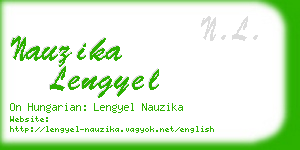 nauzika lengyel business card